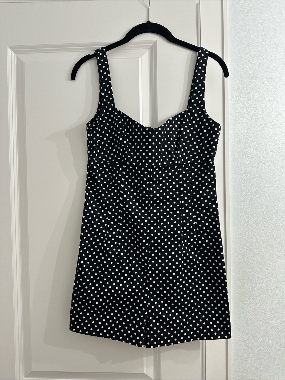 Zara Romper with White Polka Dots
